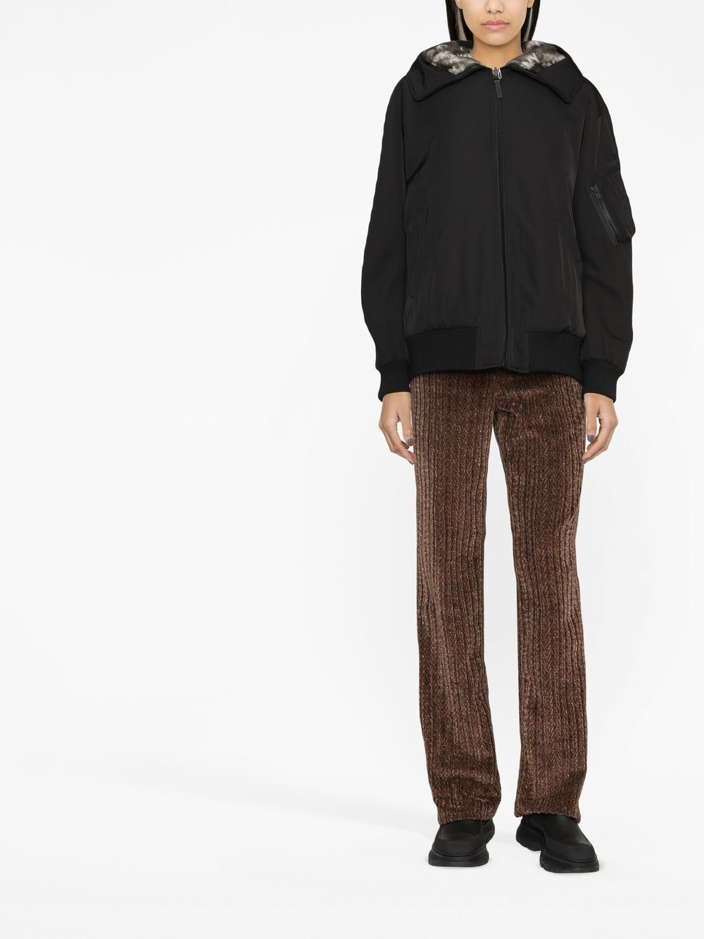 reversible hooded bomber jacket - 2