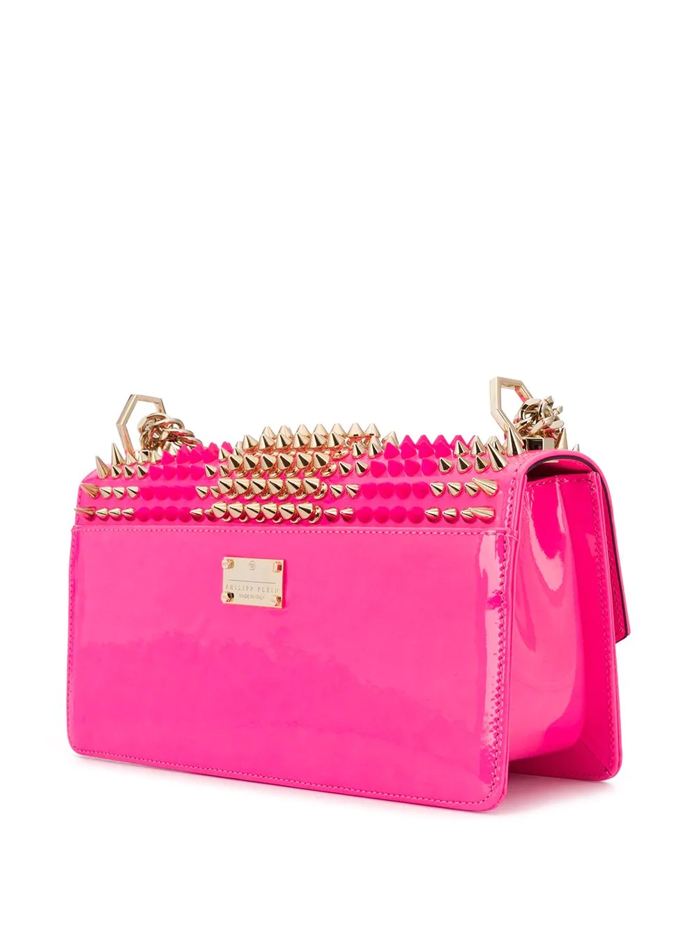 stud-embellished shoulder bag - 3