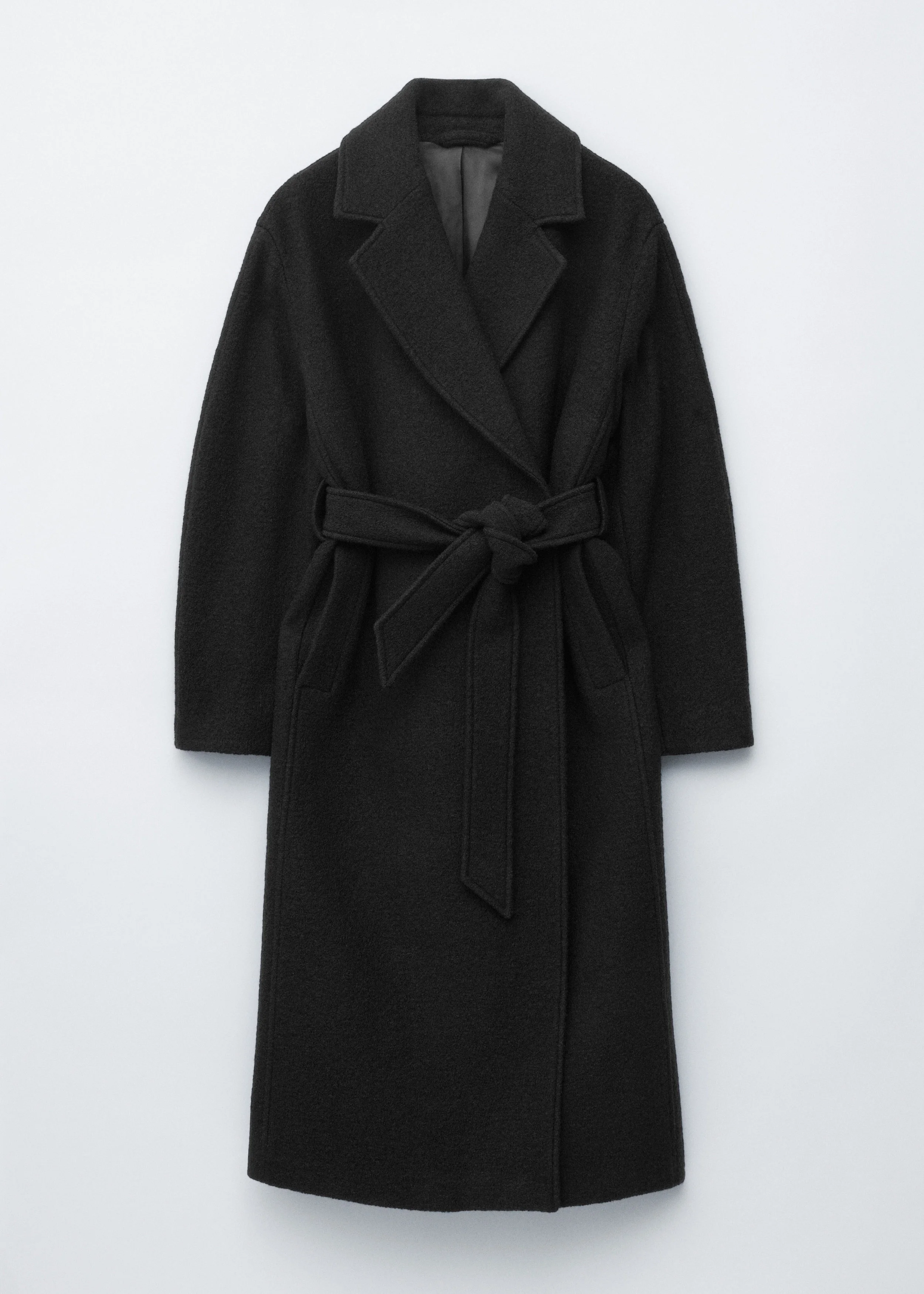Voluminous Belted Wool Coat - 1
