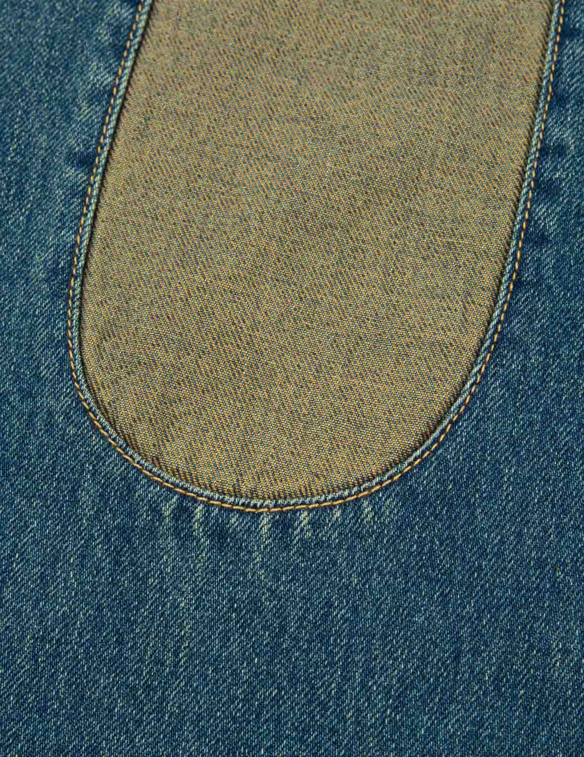 DECONSTRUCTION FABRIC BLOCKING DAICOCK CARROT-FIT DENIM JEANS #2017 - 11