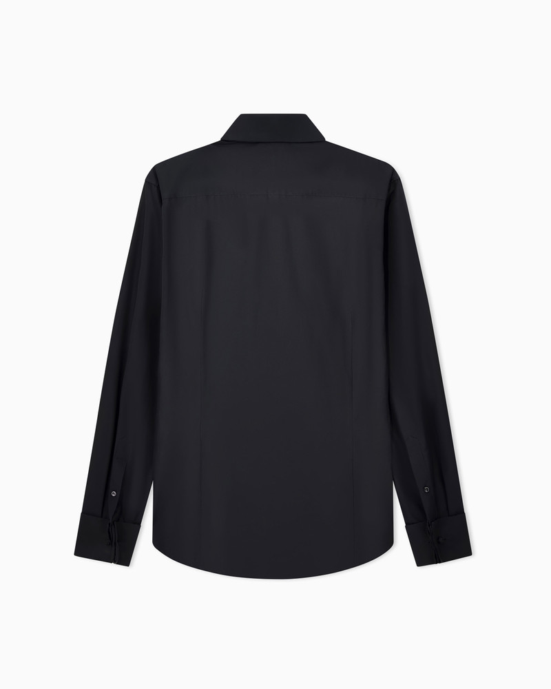 GIORGIO ARMANI COTTON TUXEDO SHIRT WITH PLEATED DETAIL outlook