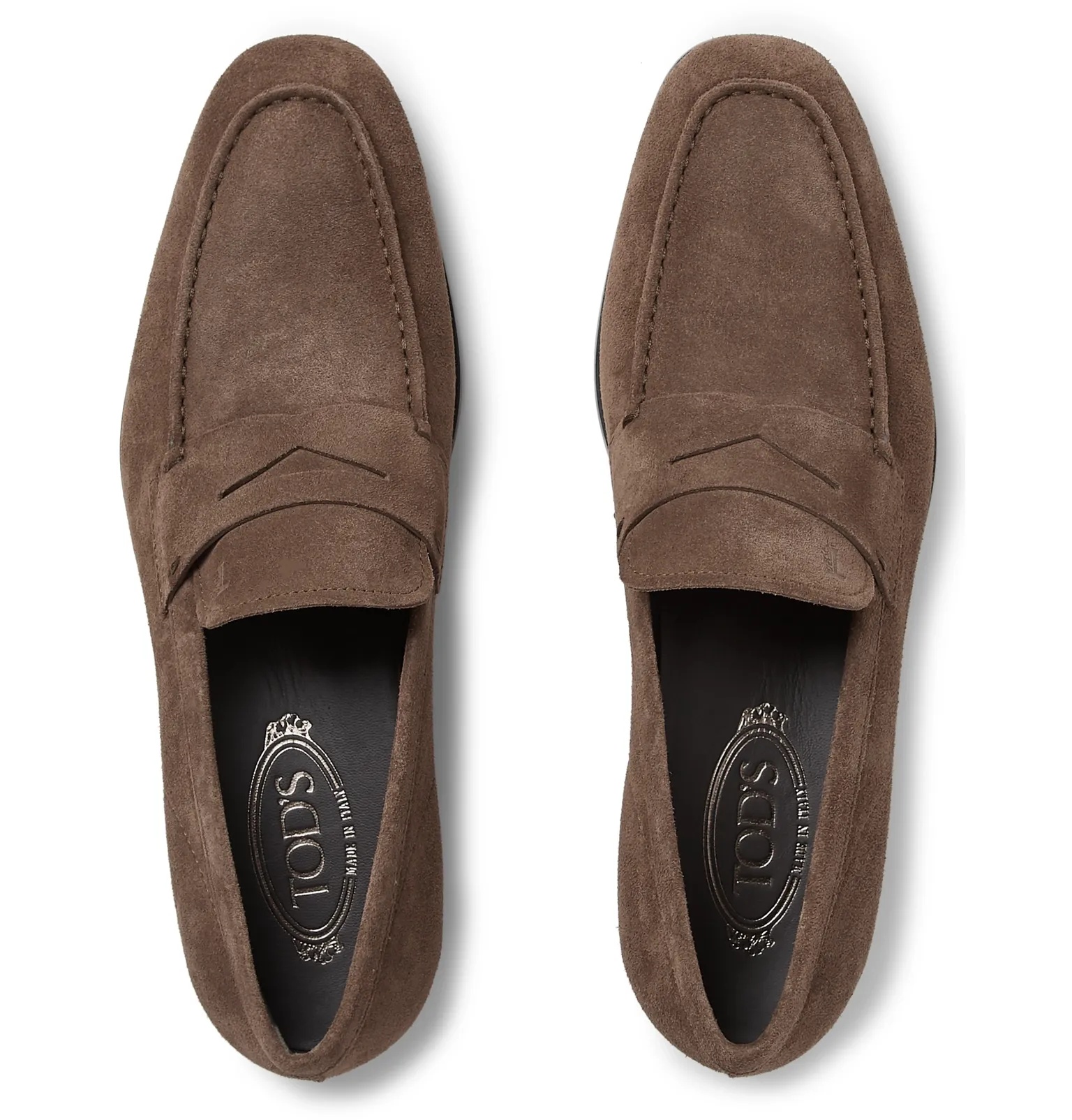 Suede Penny Loafers - 8