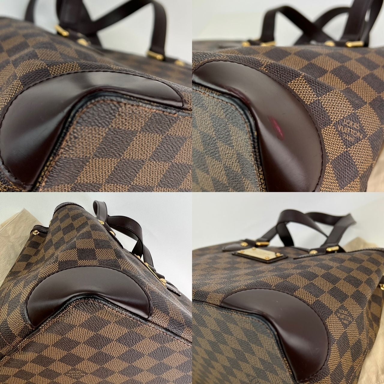 LOUIS VUITTON LV Riverside Damier Ebene Shoulder Bag Brown/Black