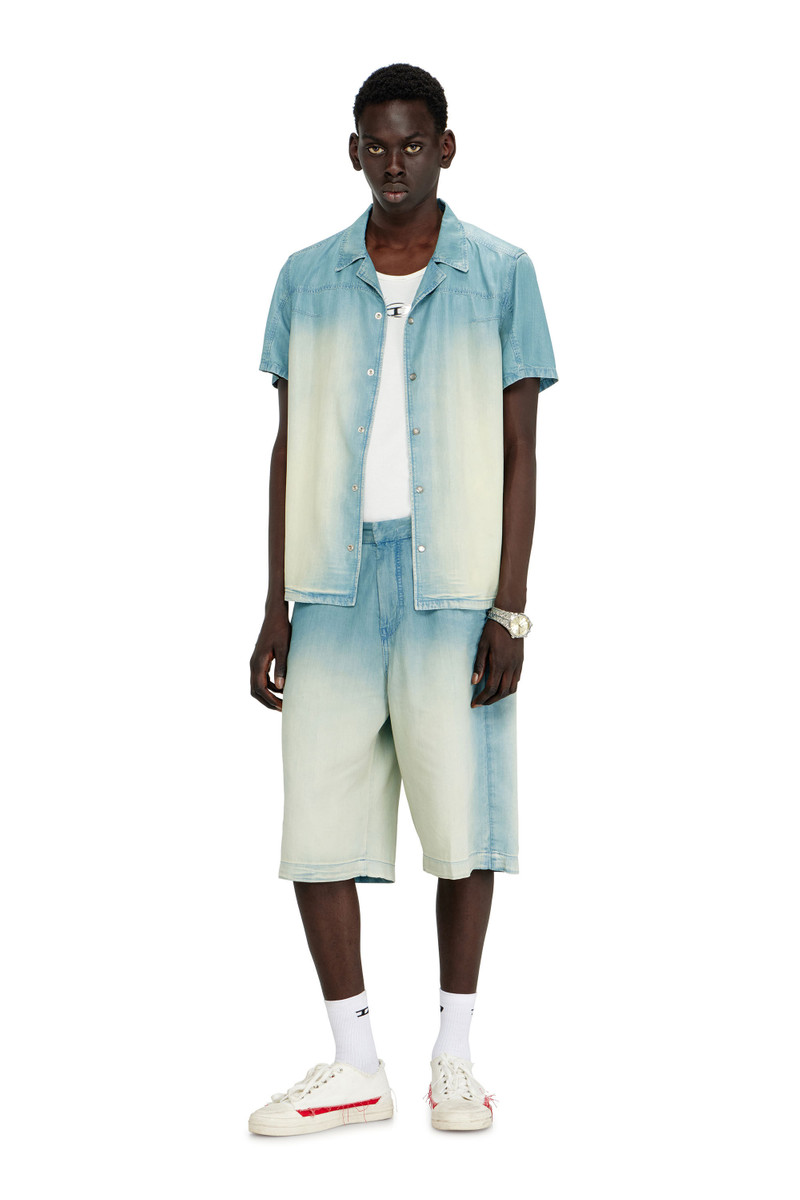 Diesel SHORTS IN FLUID OVERDYED DENIM outlook