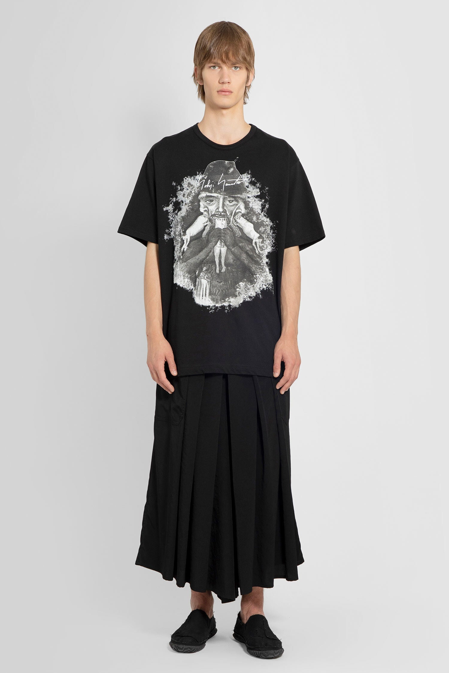 YOHJI YAMAMOTO MAN BLACK TROUSERS - 5