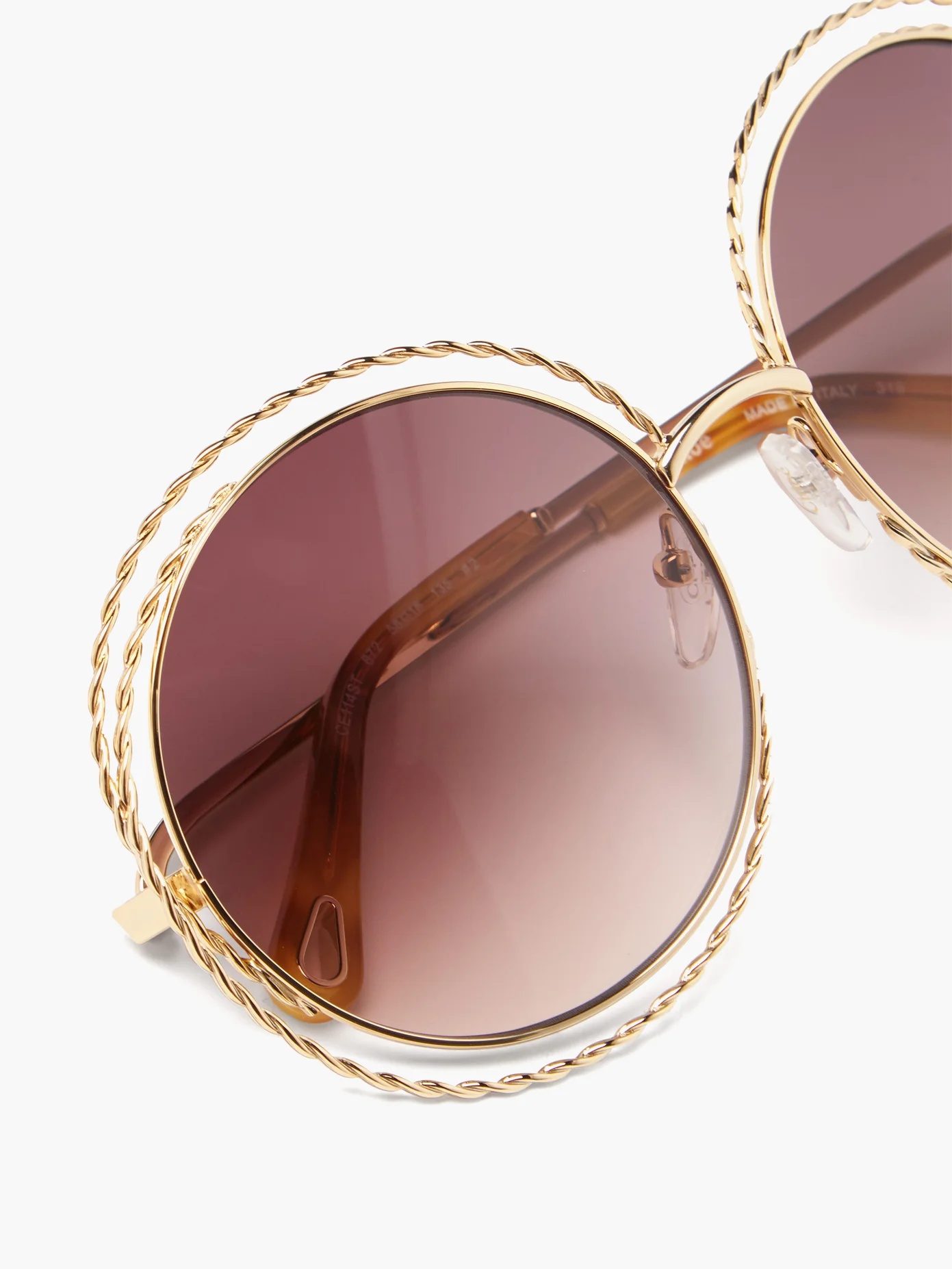 Carlina round metal sunglasses - 6