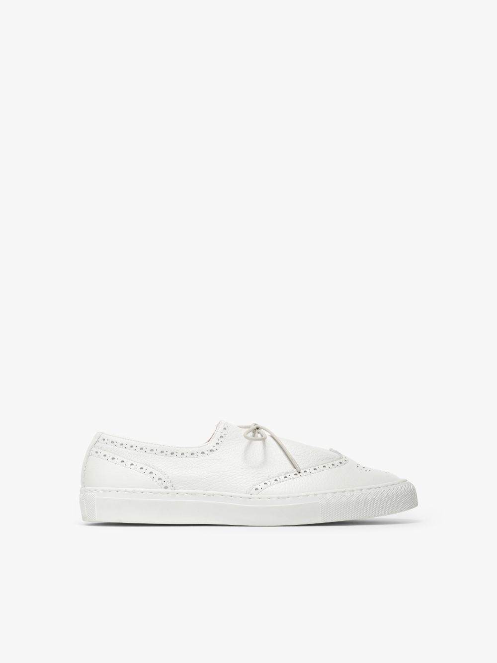 JACQUES SOLOVIÈRE WHITE LEATHER GOLF SNEAKERS - 1