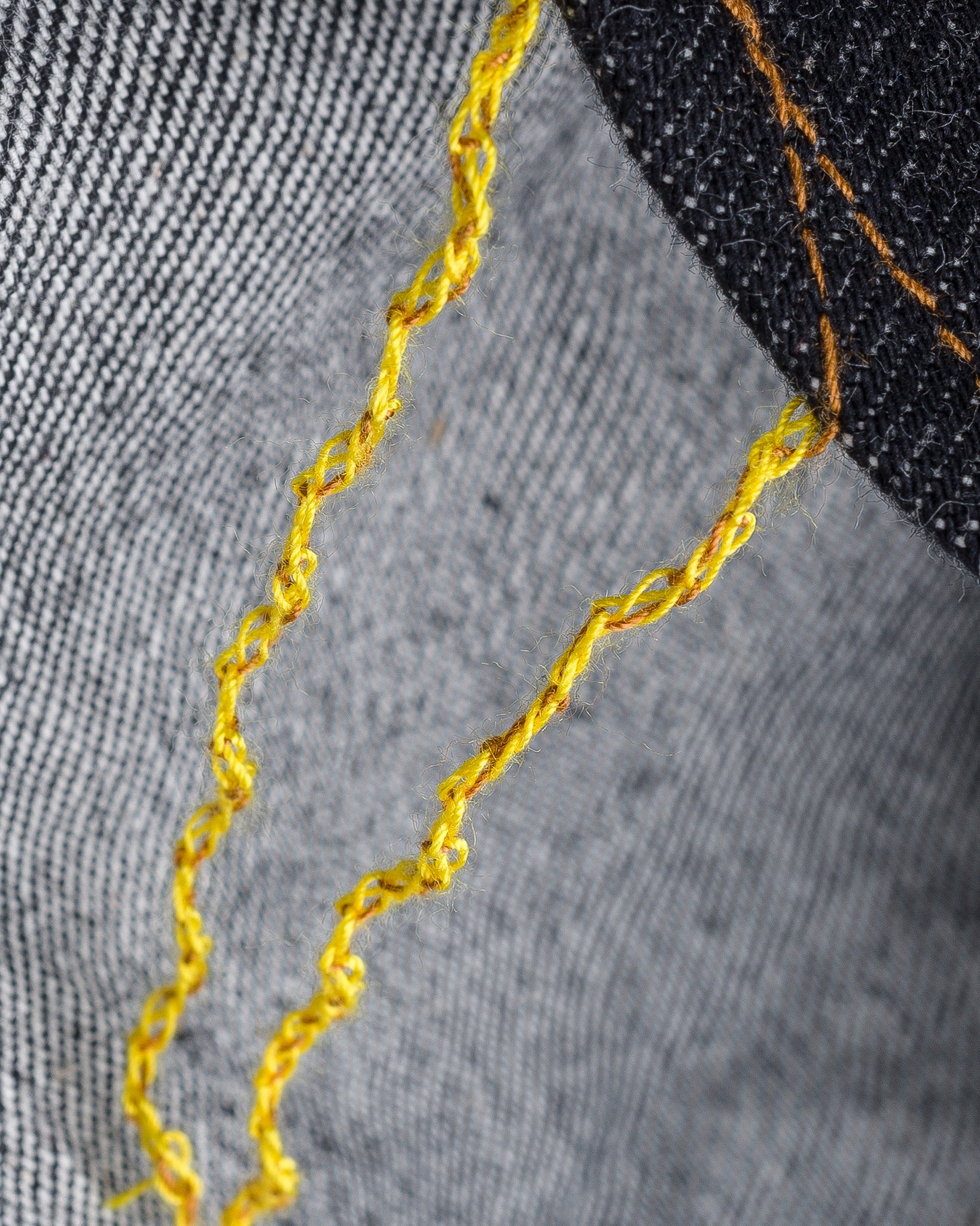 IHSH-33-BLK 12oz Selvedge Denim Western Shirt - Black - 24