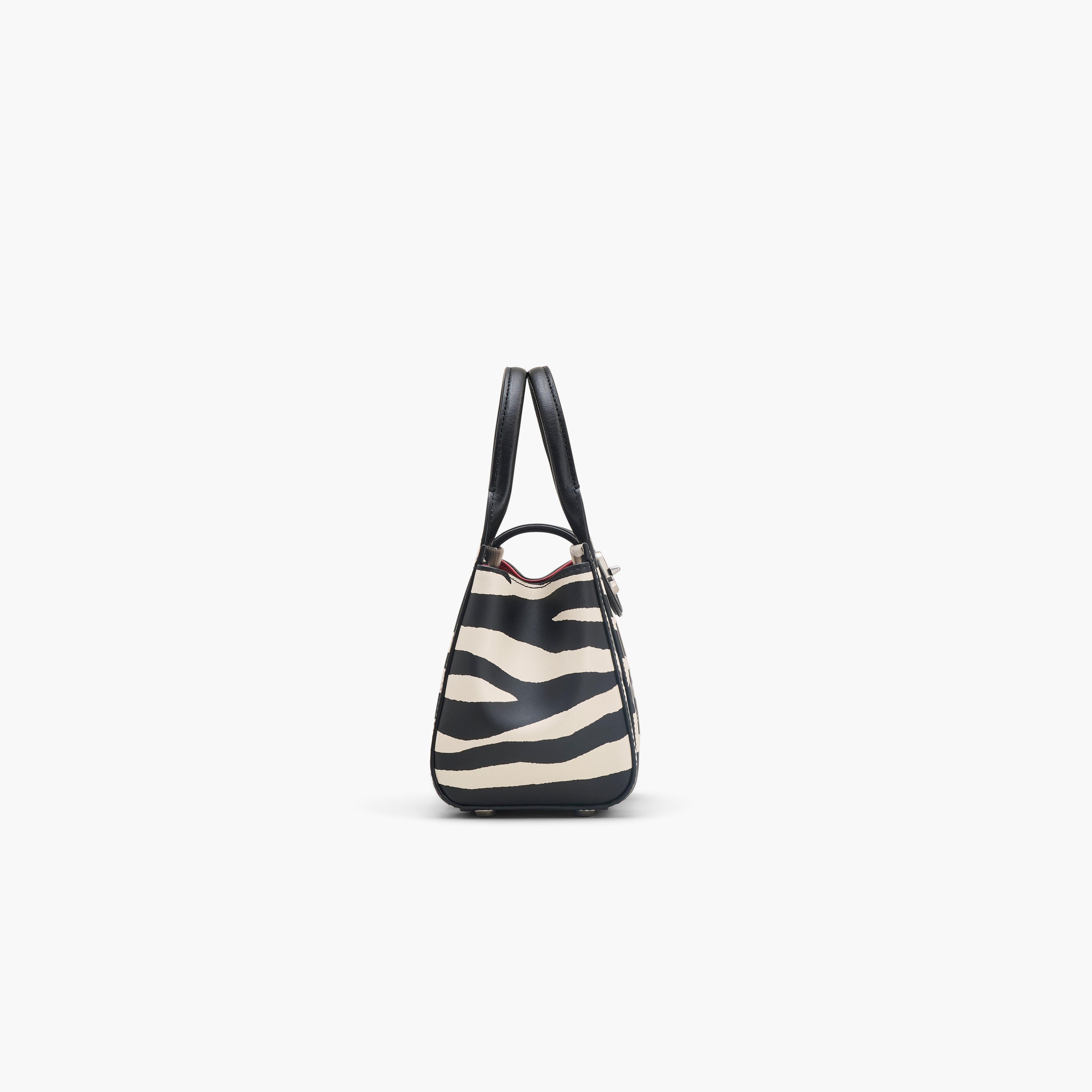 THE ZEBRA TURNLOCK CROSSBODY TOTE BAG - 5