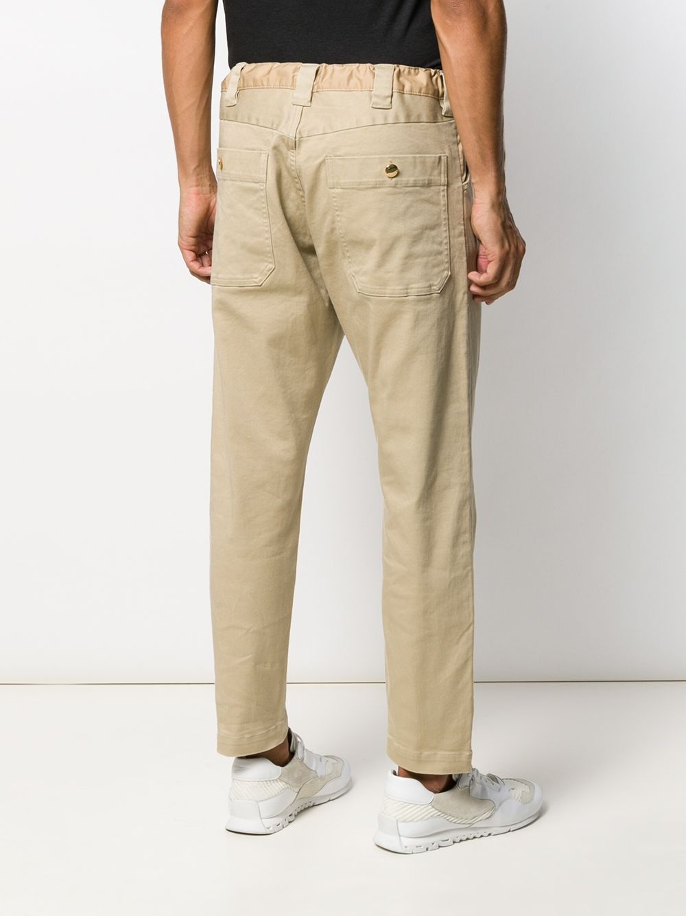 drawstring waisted chinos - 4