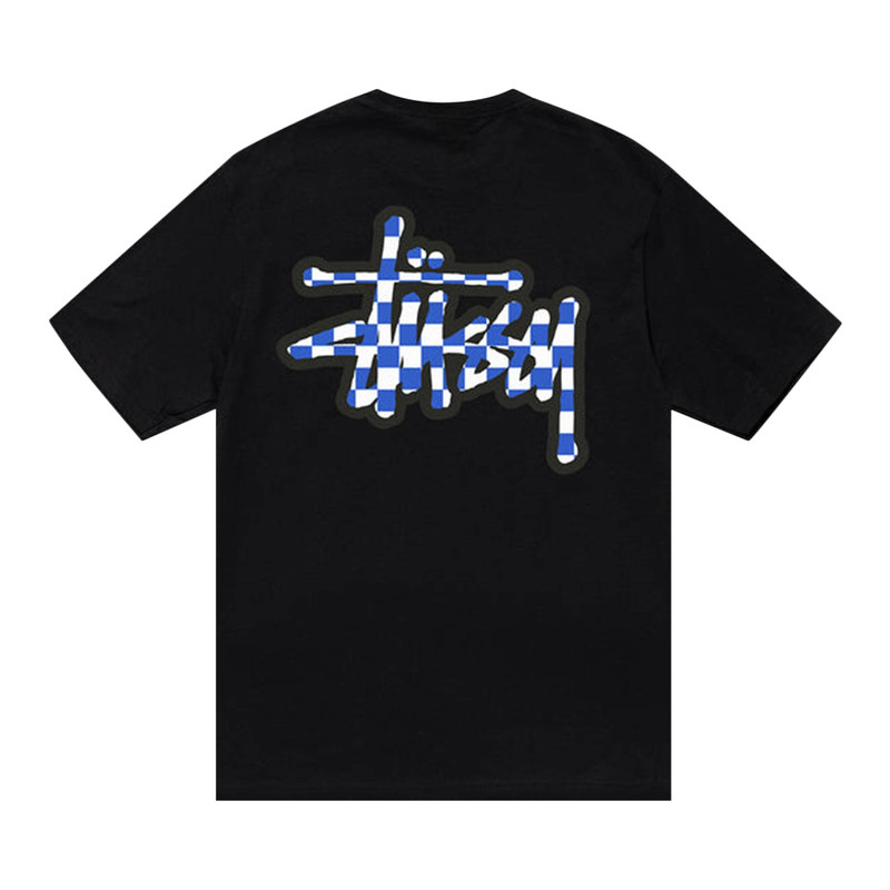 Stüssy Stussy Checker Stock Tee 'Black' outlook