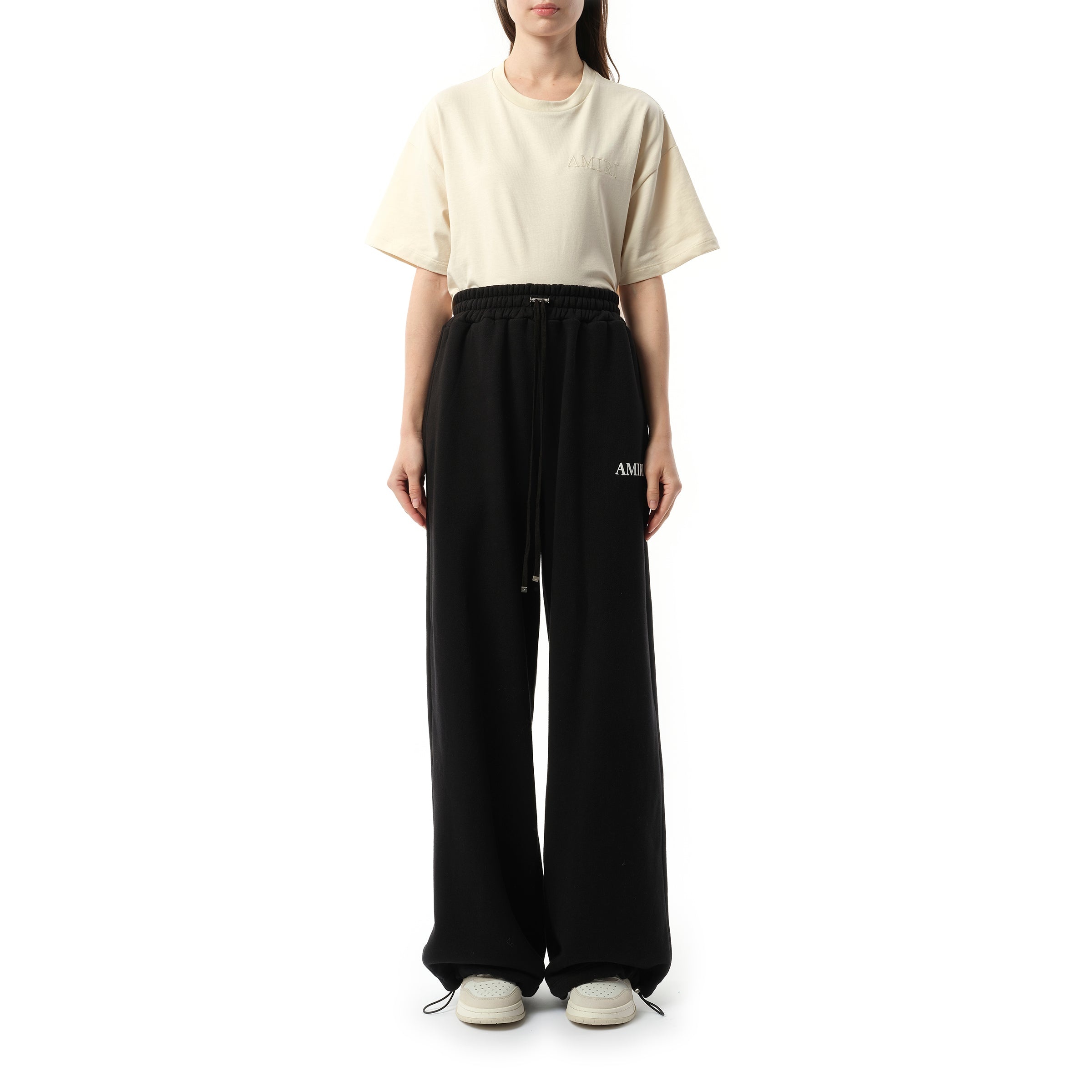 Core logo Flare Sweatpant in Black - 4