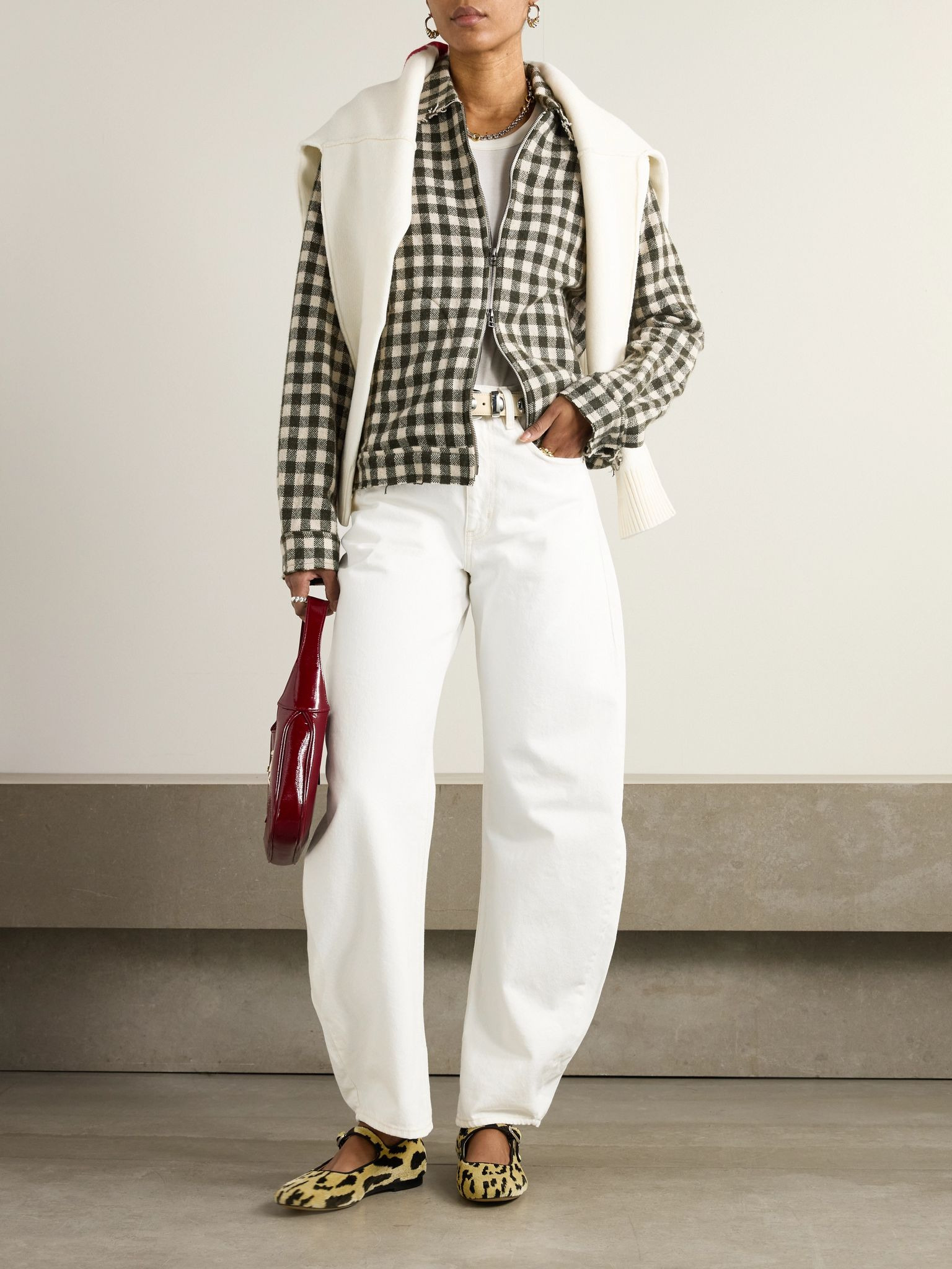 The Bubble wide-leg jeans White - 2