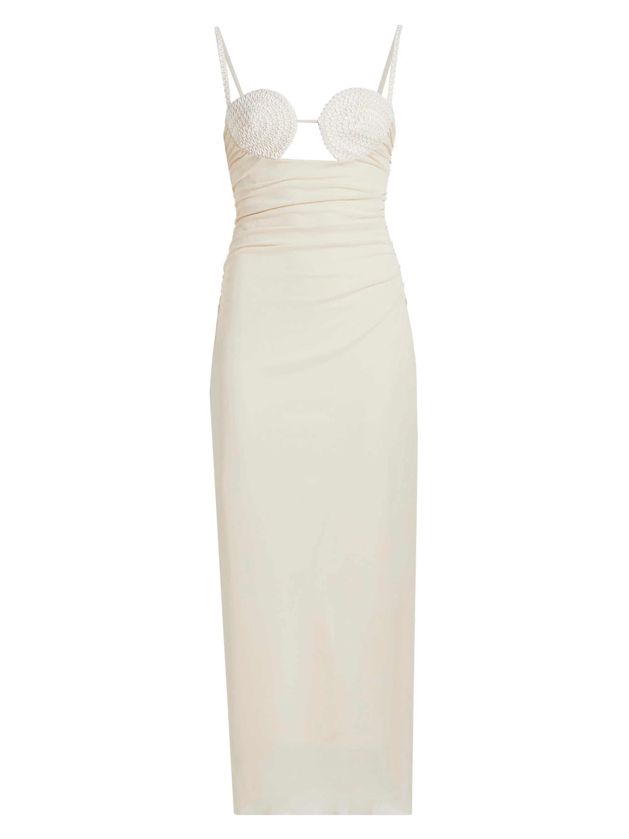 Women's Maddie Braided Bust Midi-Dress - Seashell - 1