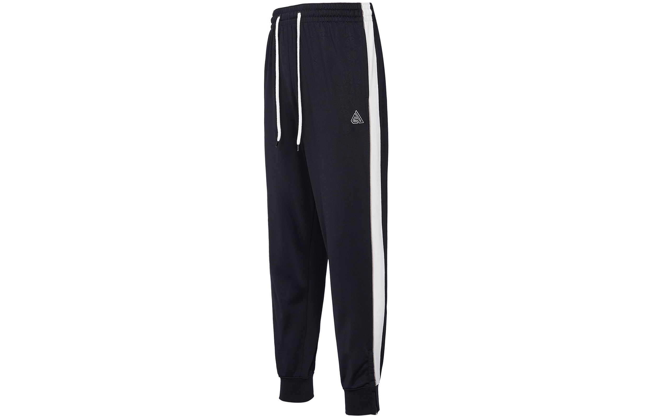 Men's Nike Giannis Stripe Printing Lacing Bundle Feet Sports Pants/Trousers/Joggers Black DQ5665-010 - 2