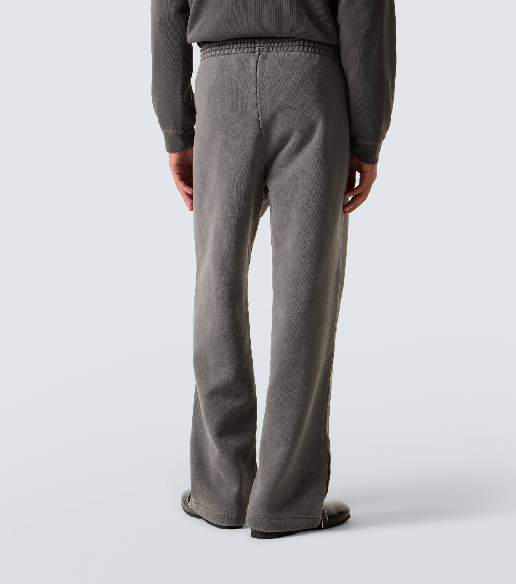 Cotton jersey wide-leg sweatpants - 4
