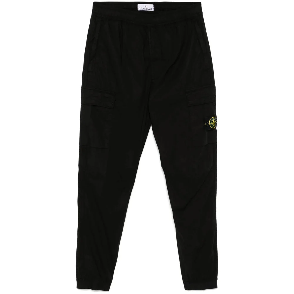 Stone Island Black Trousers - Tapered Trousers Men - 1