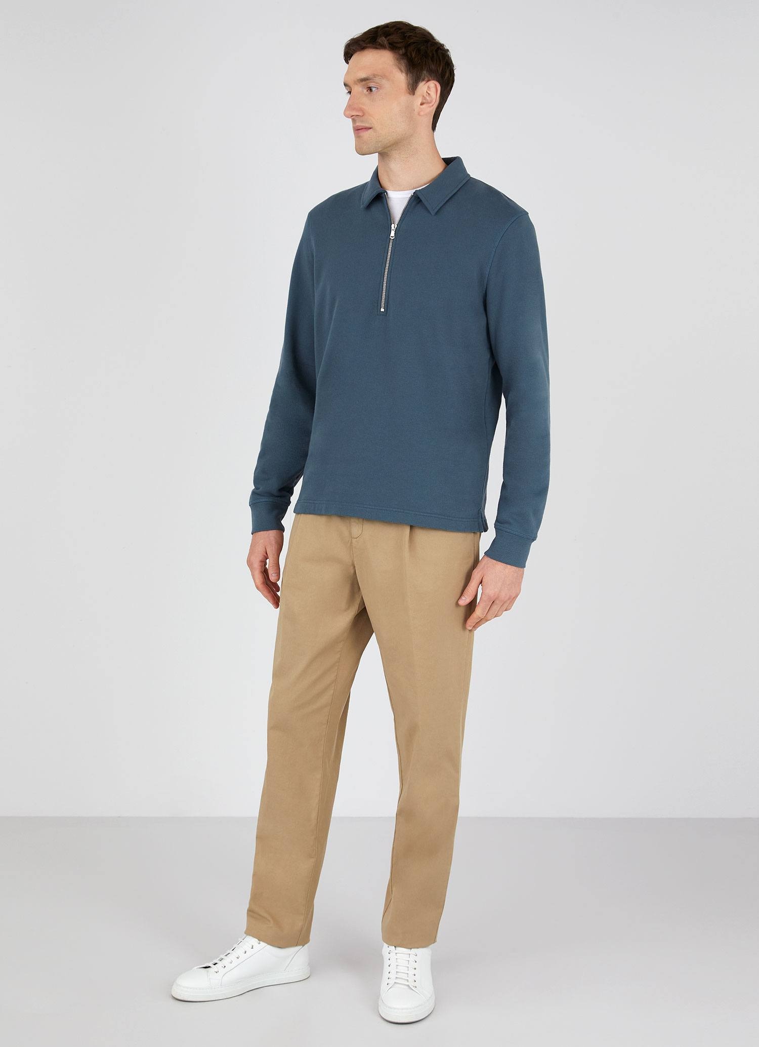 Cotton Drill Pleated Trouser - 2
