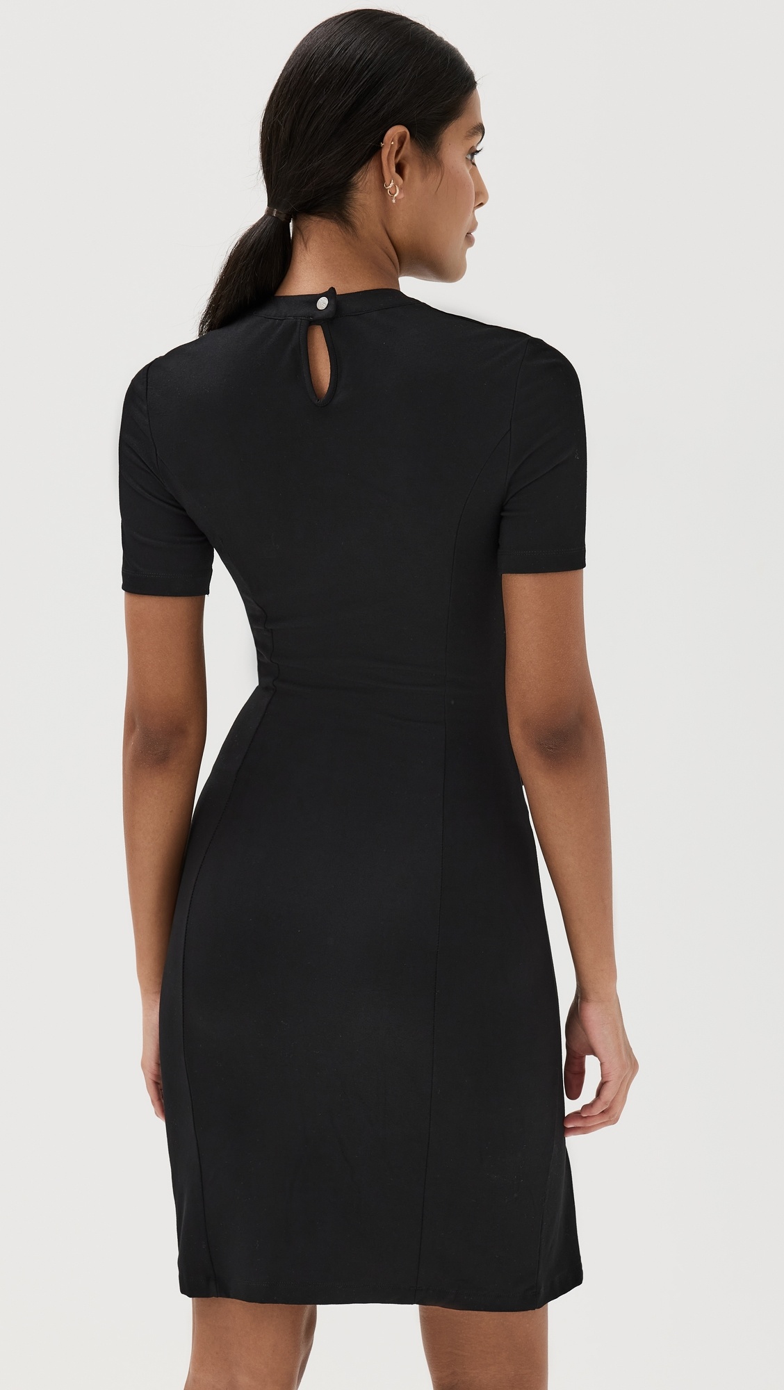 Drape Pression Mini Dress - 3