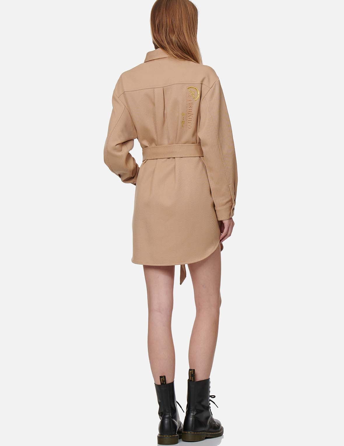 Belted Shirt Dress - 6