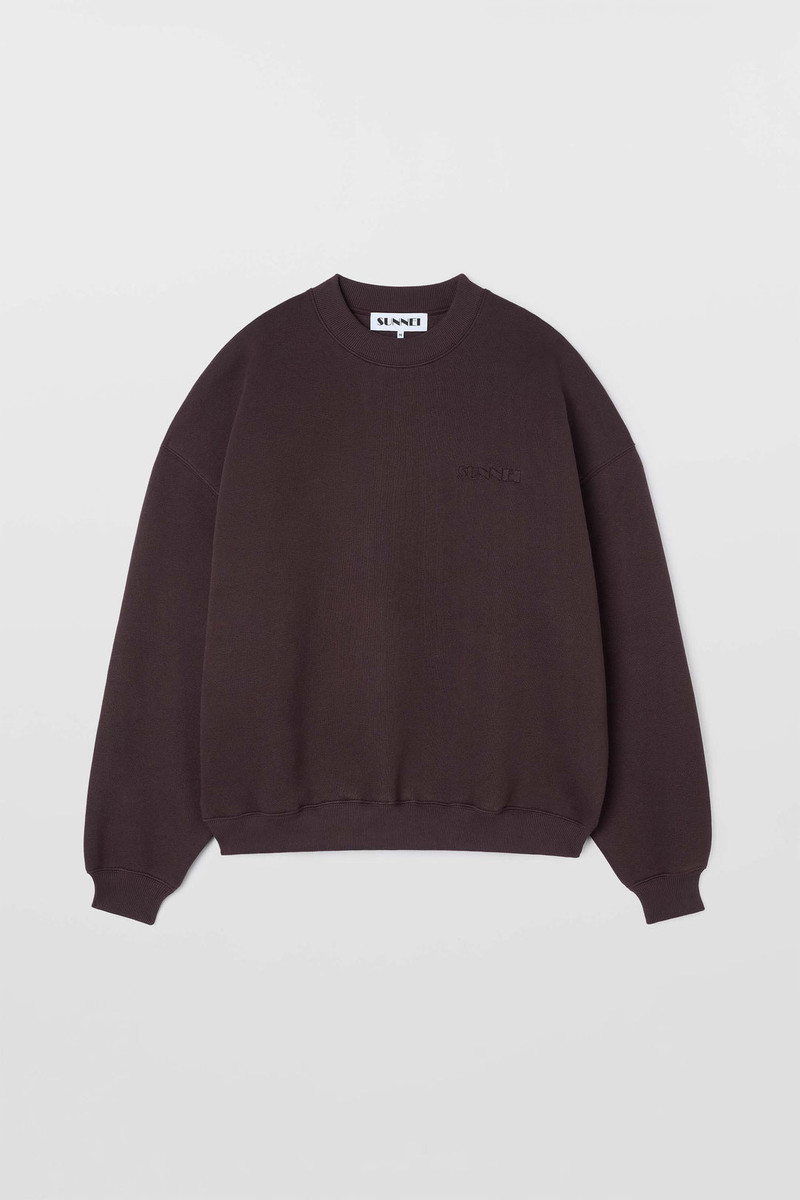 CREWNECK SWEATSHIRT / chocolate plum 1