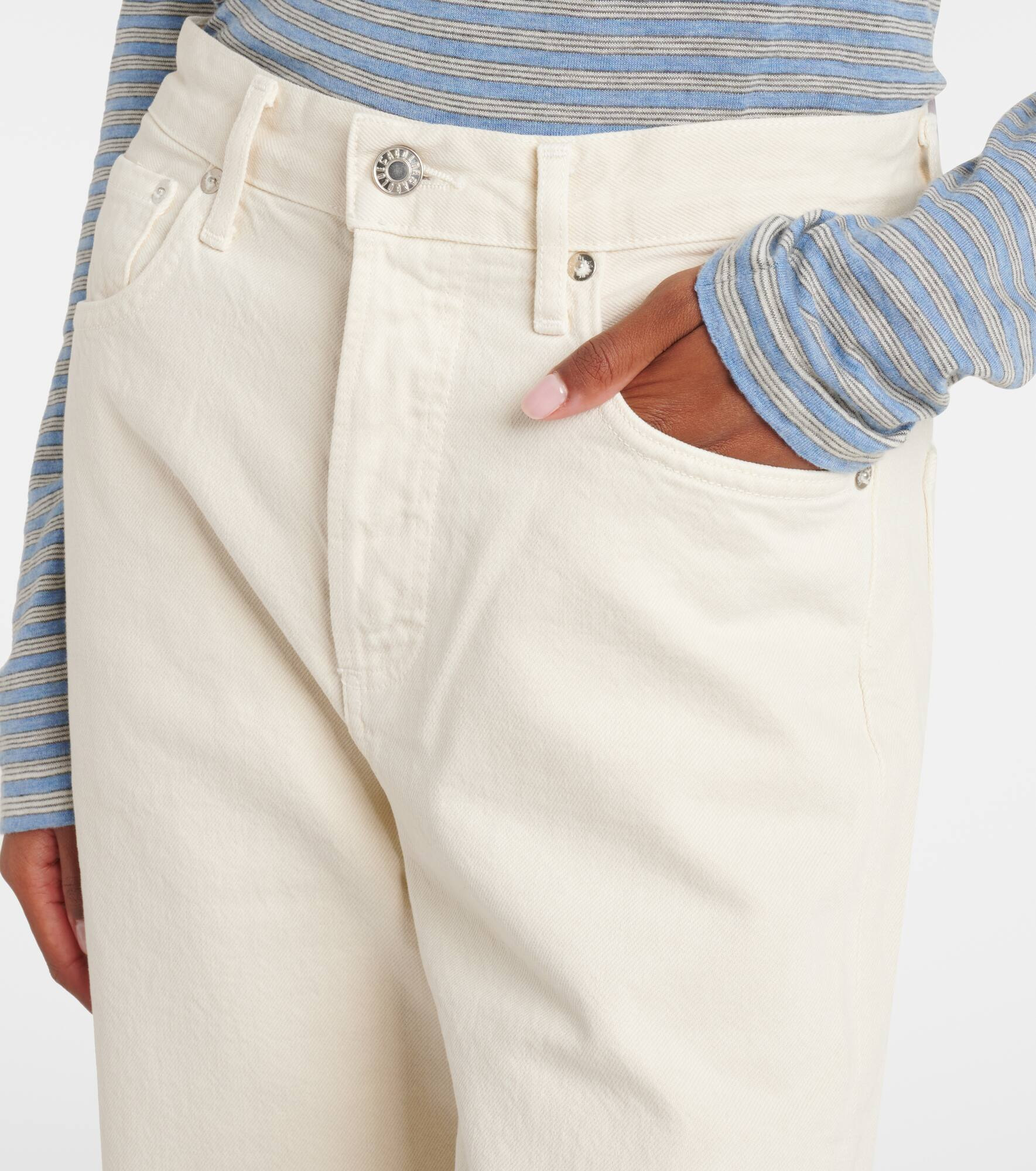 Ren cropped high-rise wide-leg jeans - 4