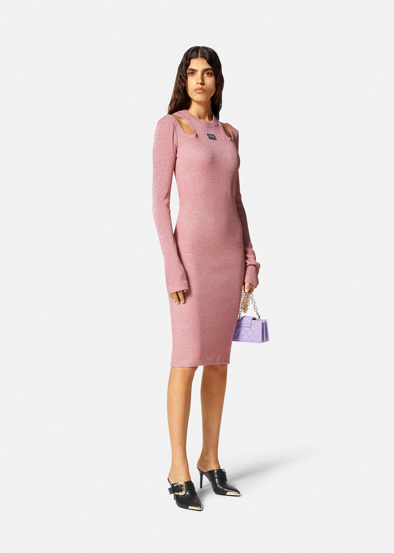 VERSACE JEANS COUTURE Logo Cut-Out Midi Dress outlook