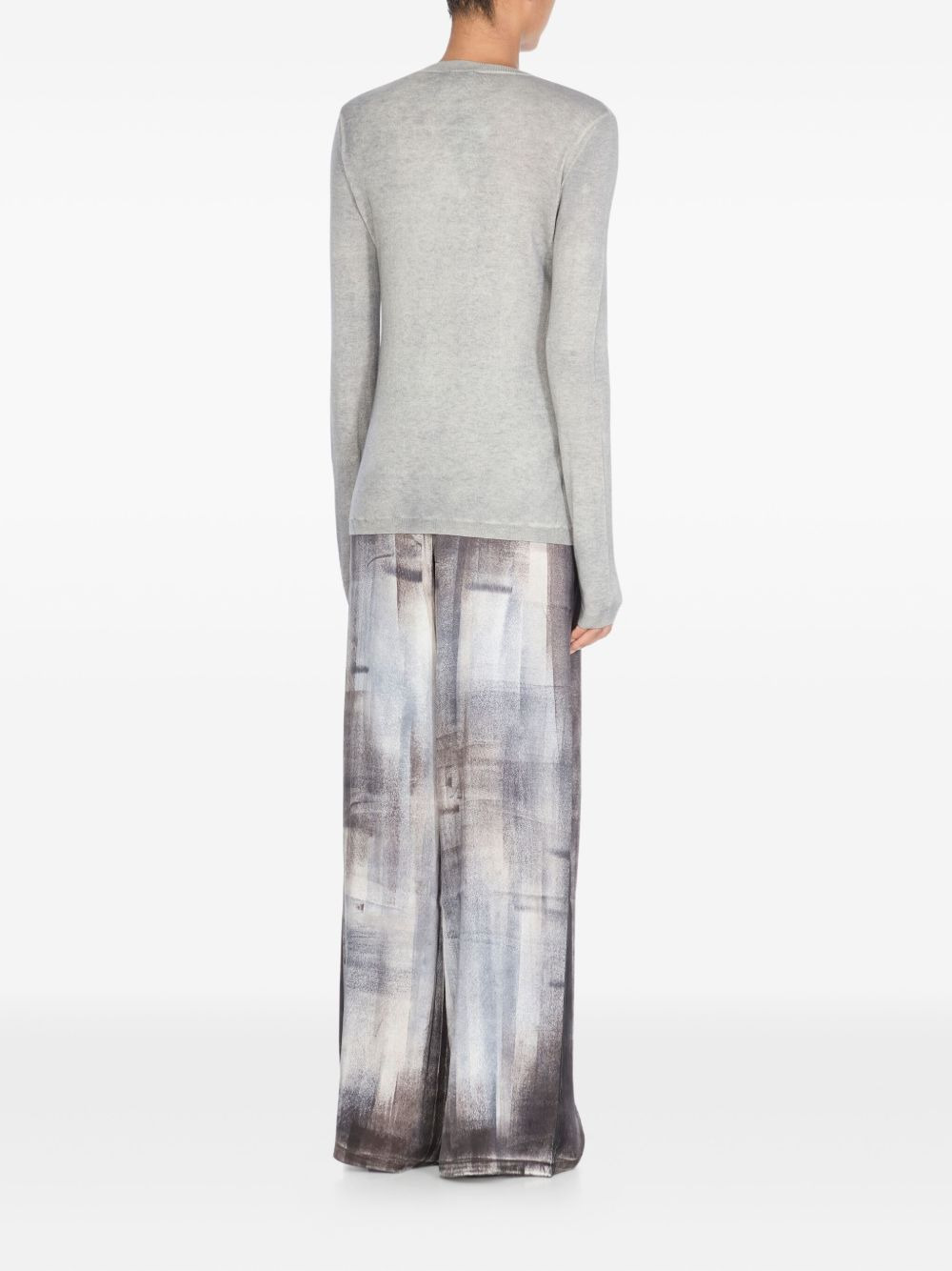 crew-neck cashmere-blend sweater - 4