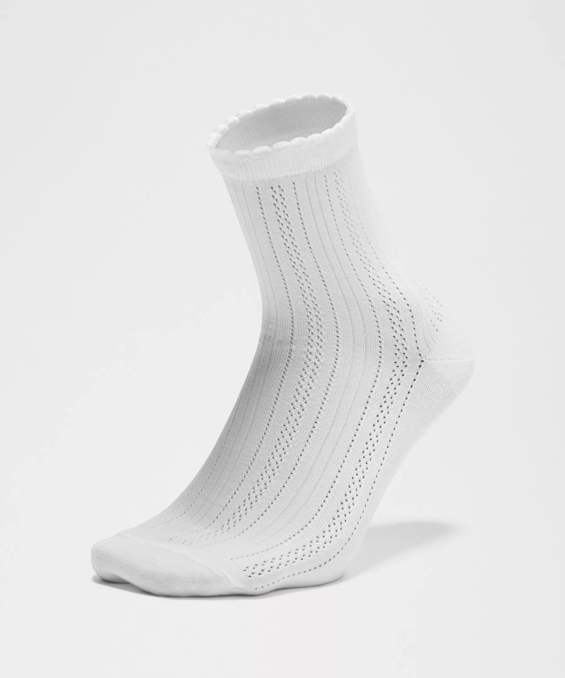 Unisex Pointelle Quarter Socks - 3