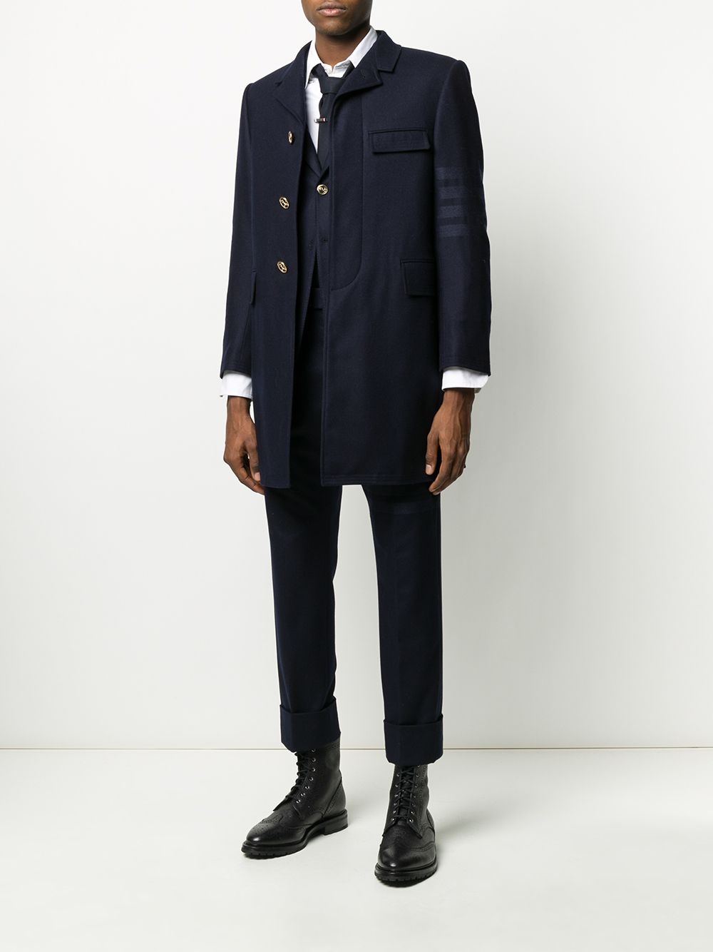 tonal 4-Bar flannel blazer - 2