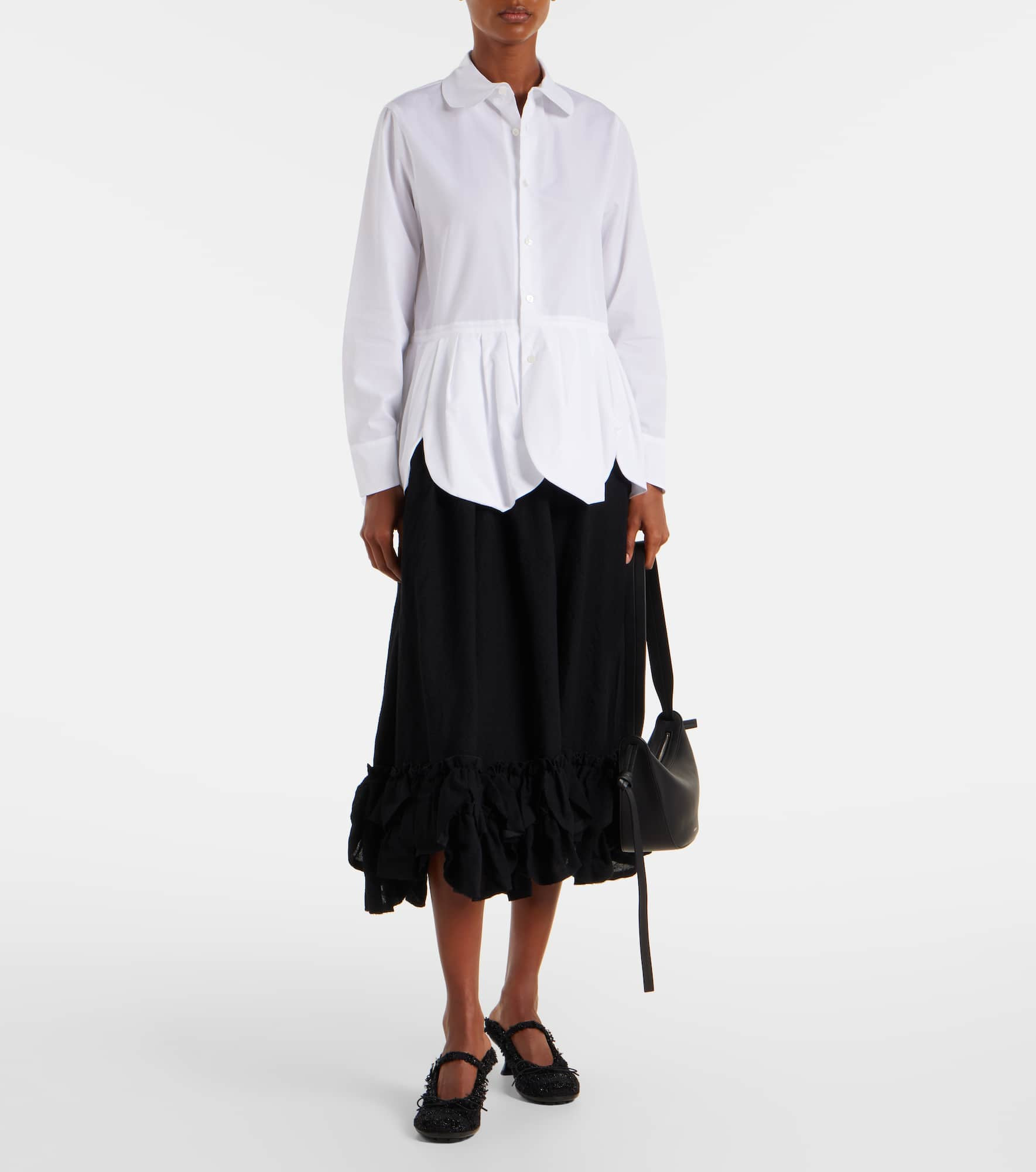 Gathered cotton shirt - 2