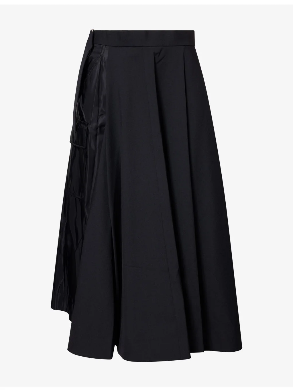 Suiting Panelled Woven Midi Skirt - 1