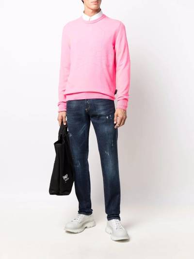 PHILIPP PLEIN straight-cut distressed jeans outlook