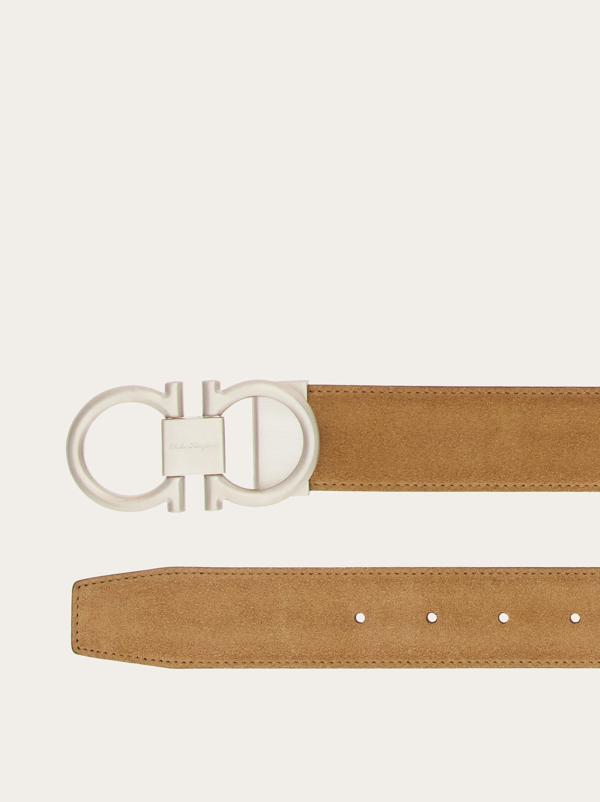 Reversible, adjustable Gancini belt - 2