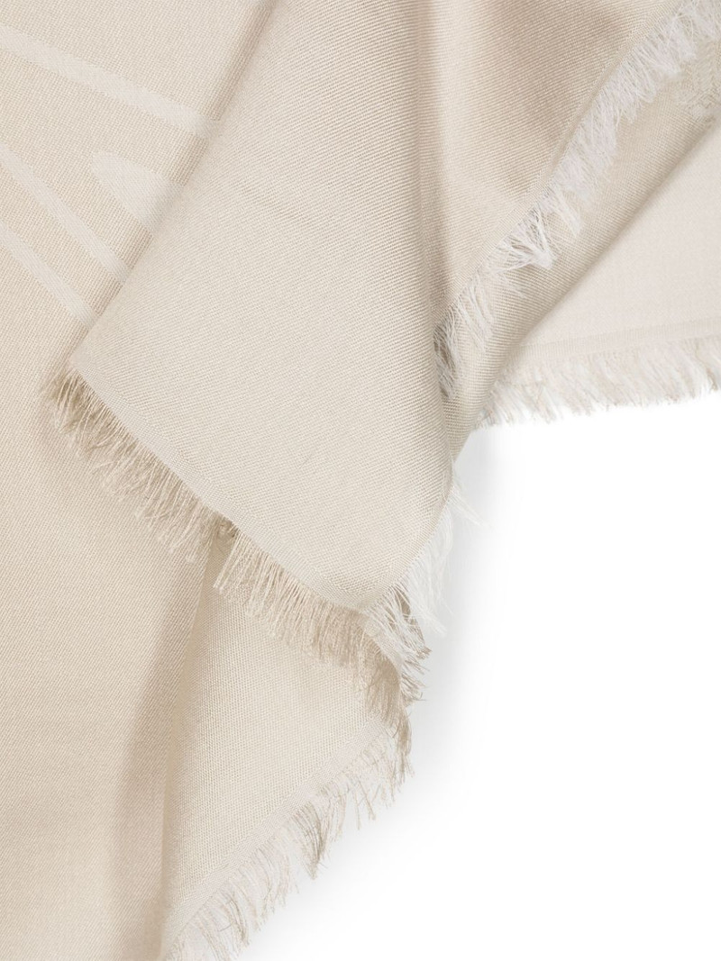 Max Mara monogram-jacquard scarf outlook