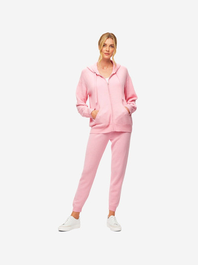 Derek Rose Women's Hoodie Daphne Cashmere Pink outlook