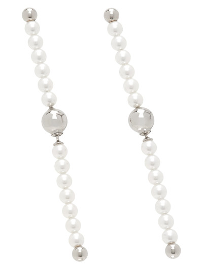Y/Project Silver Bead Branch Pearl Earrings outlook