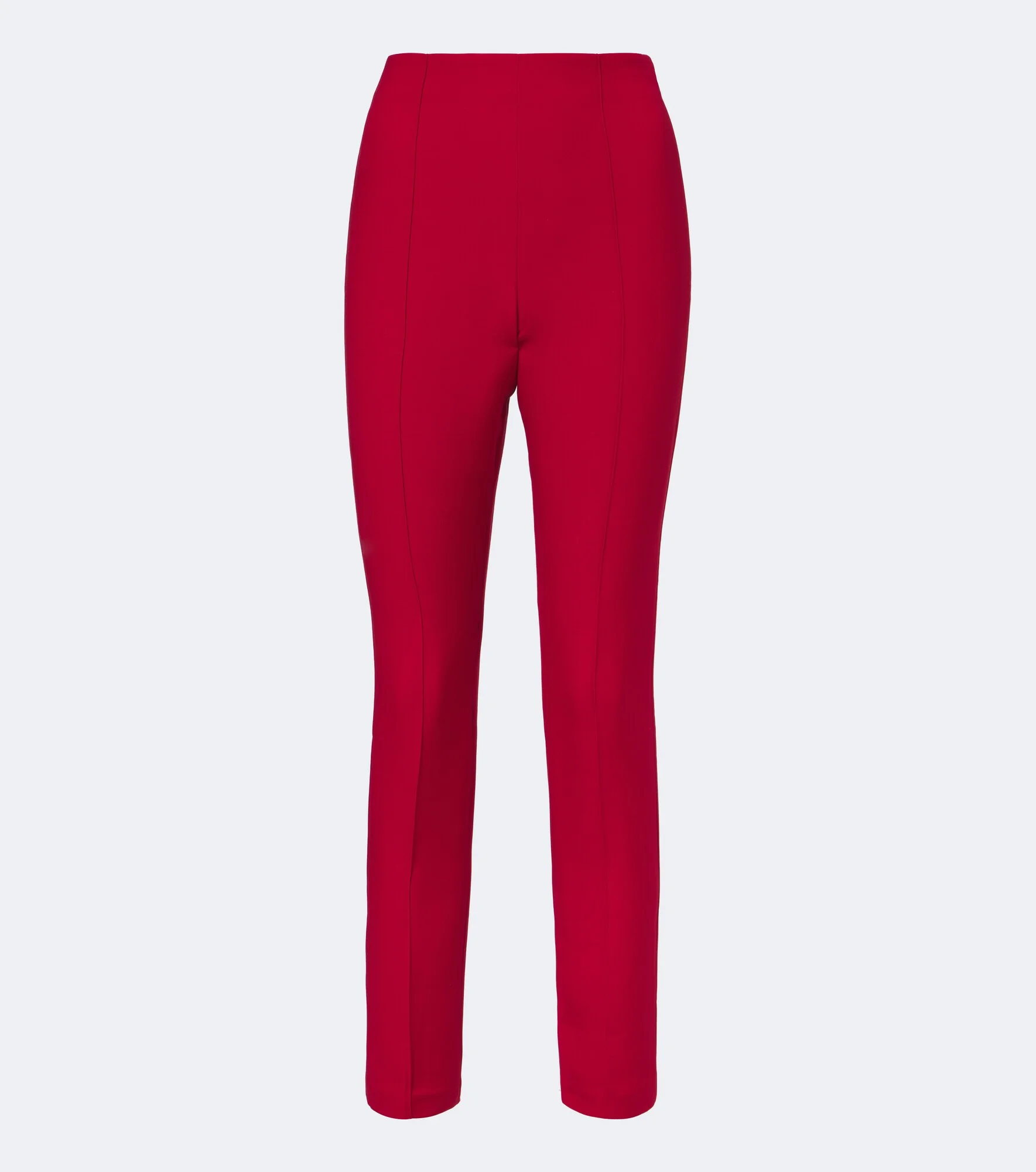 Cropped wool and silk slim pants - 1