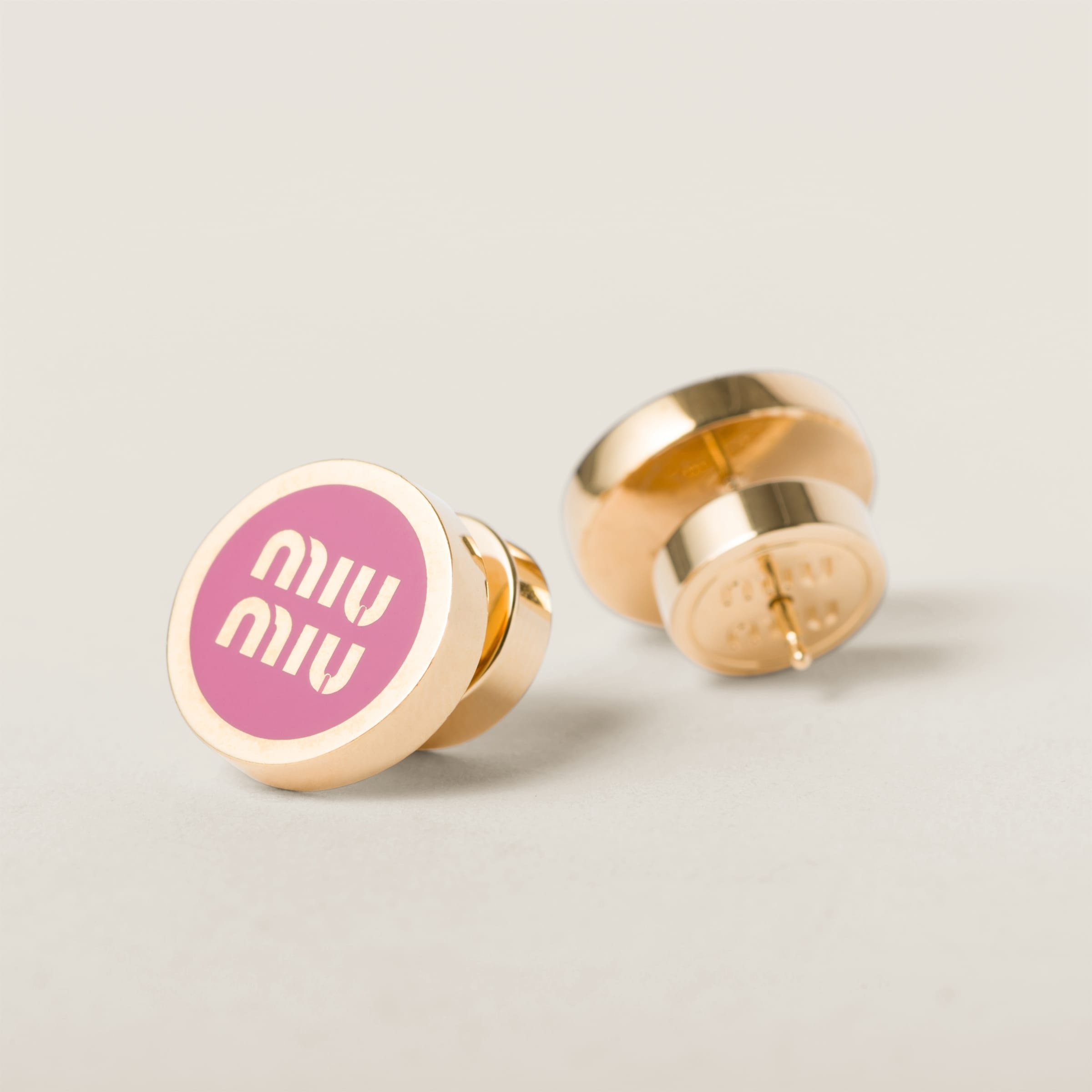 Enameled metal earrings - 2
