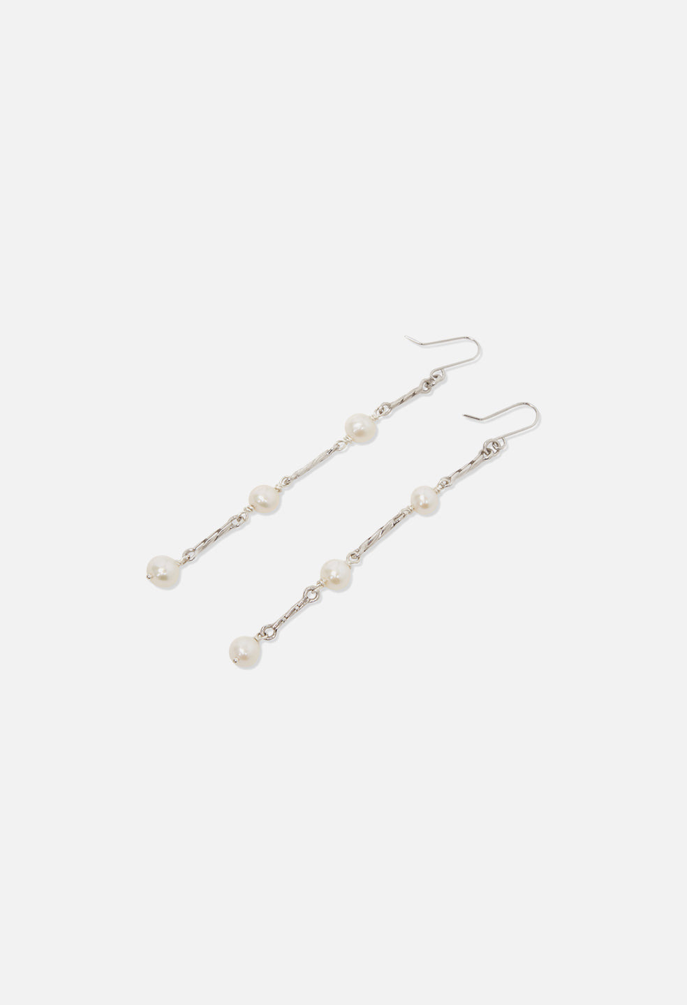 JOHN ELLIOTT X M.A.R.S TWIST LINK PEARL EARRINGS - 4