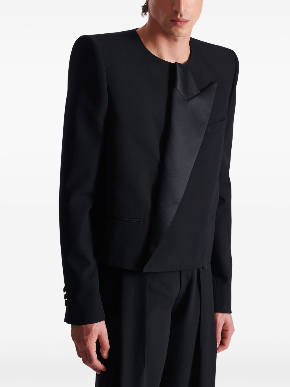 Asymmetric Spencer jacket - 5
