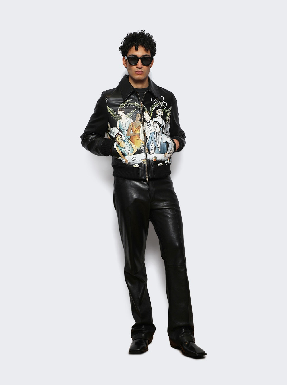 Bar Scene Leather Blouson Black - 5