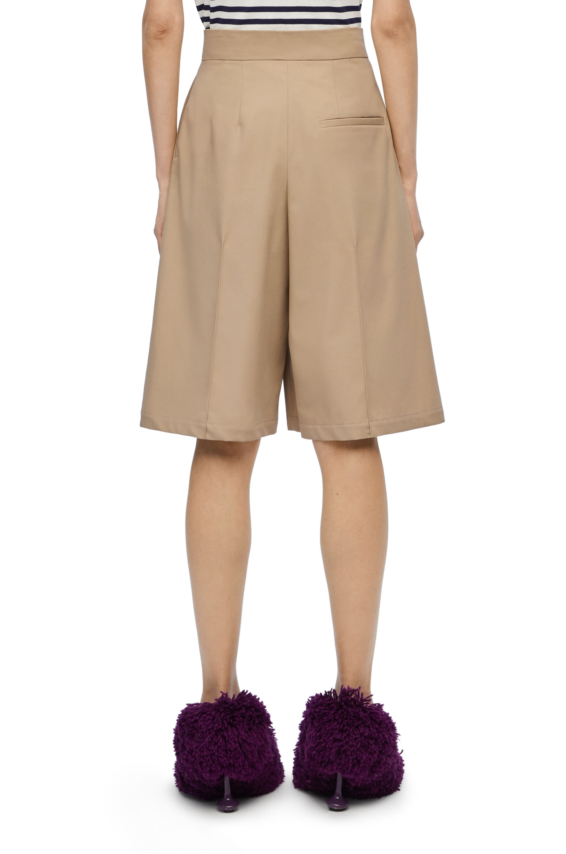 Tailored shorts in cotton - 4