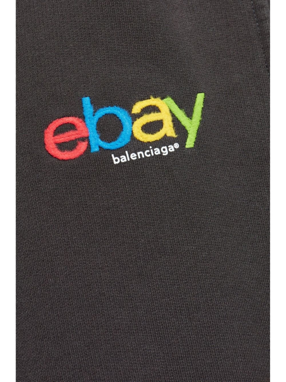 slogan-embroidered track pants - 5