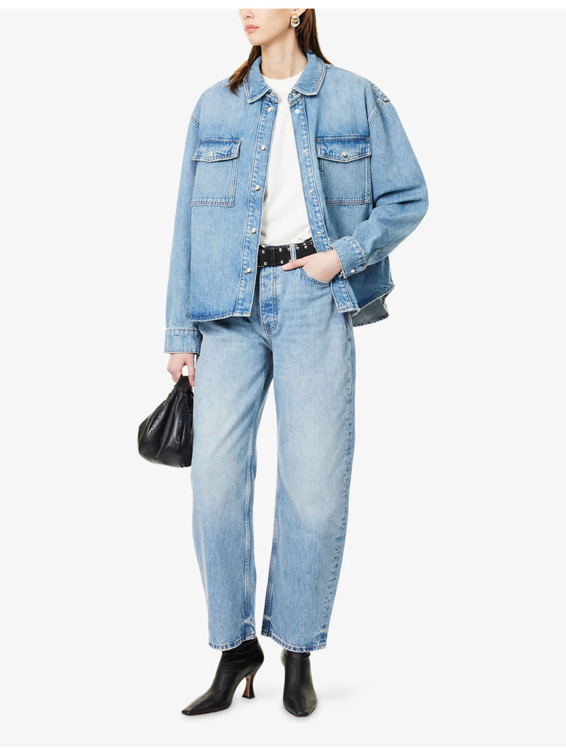ANINE BING Fritz Barrel-Leg Denim Jeans outlook