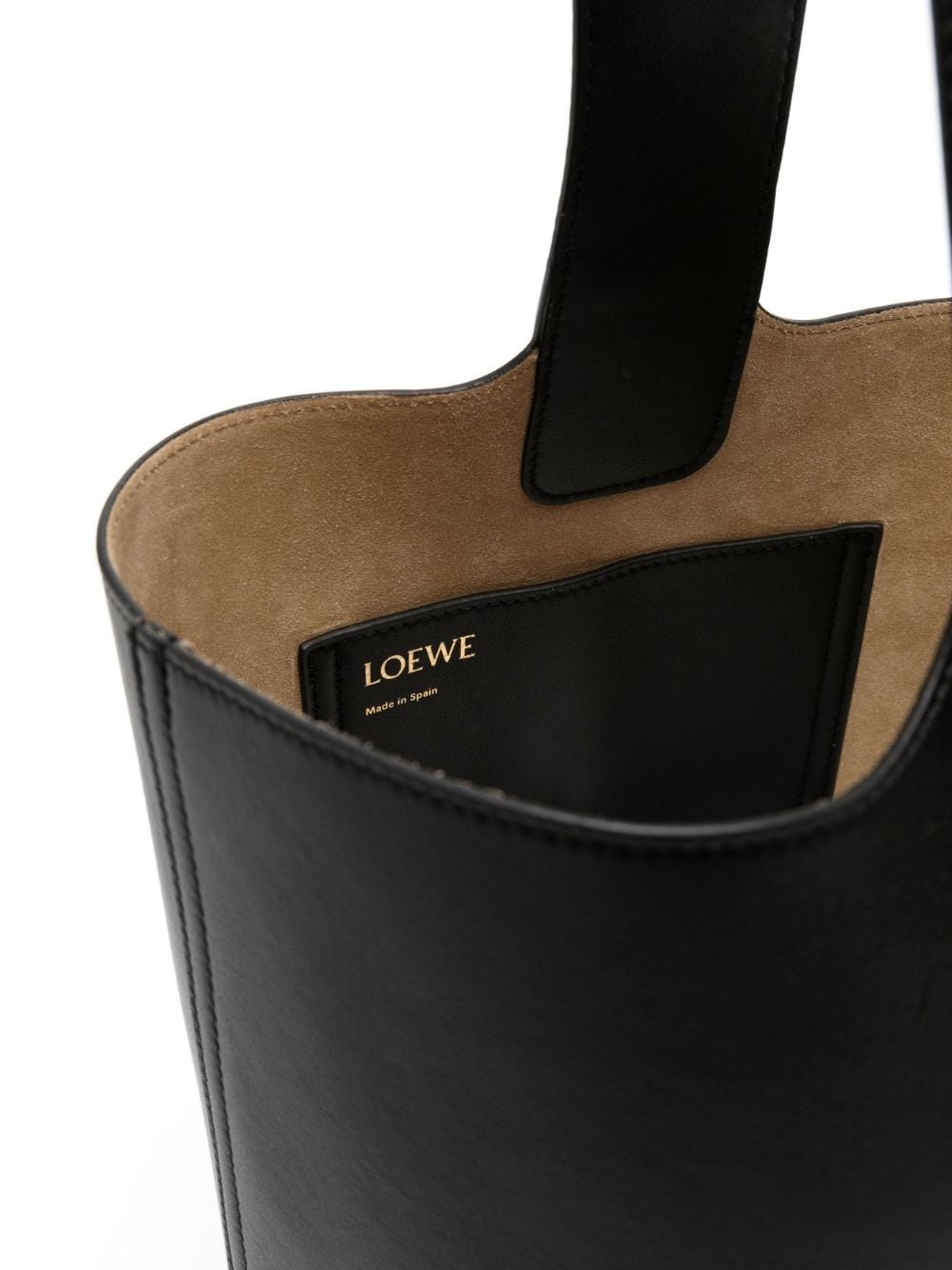 medium leather bucket bag - 5