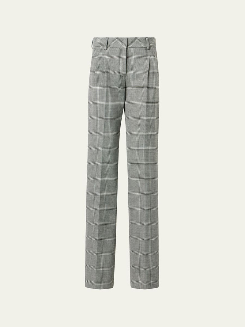 Fabri Prince Of Wales Check Straight-Leg Trousers 1
