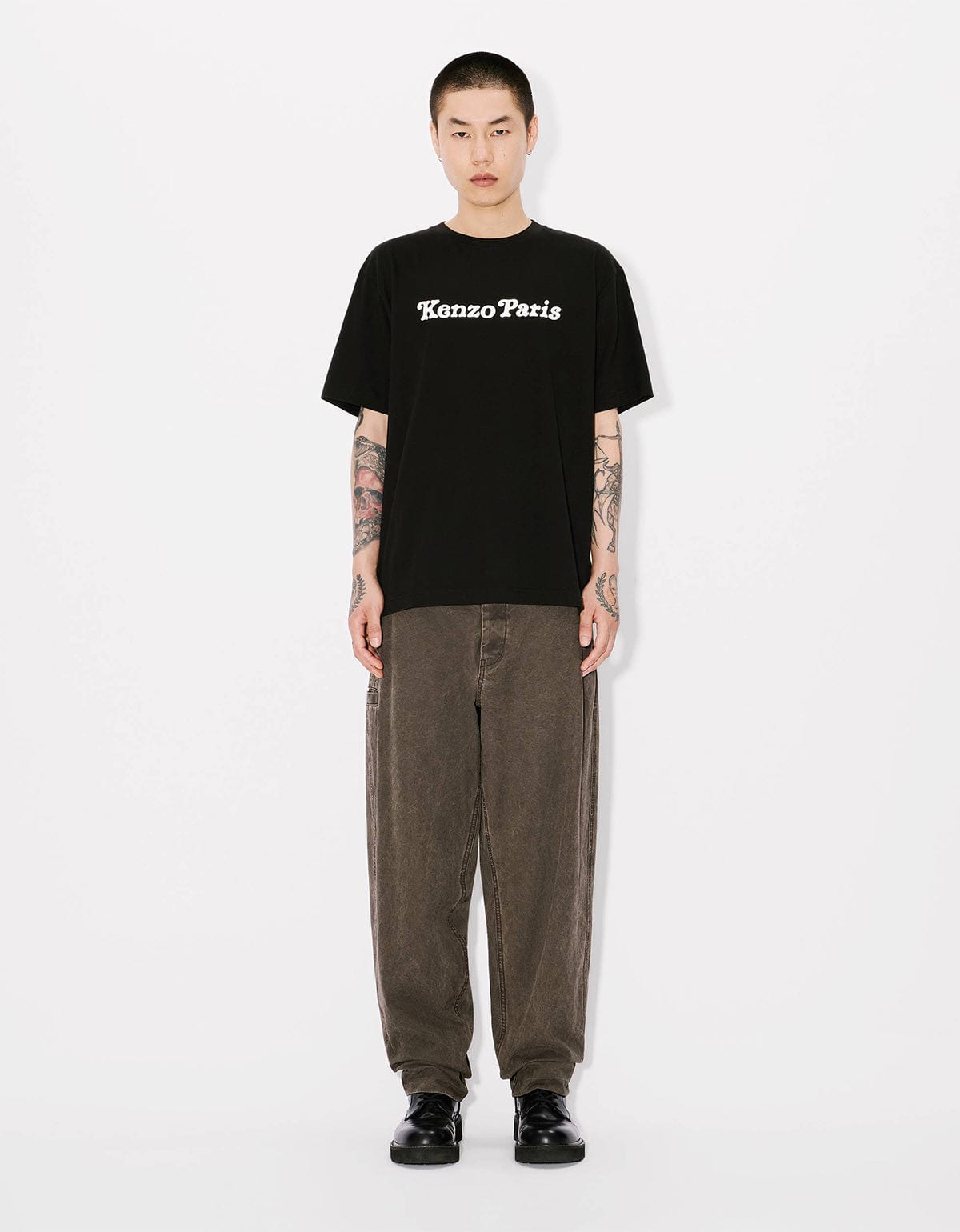 Kenzo Verdy Market Genderless Oversized Black T-Shirt - 5