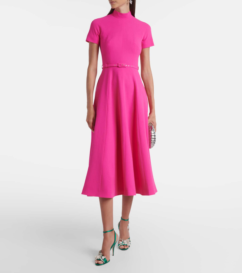 EMILIA WICKSTEAD Camilla belted wool midi dress outlook
