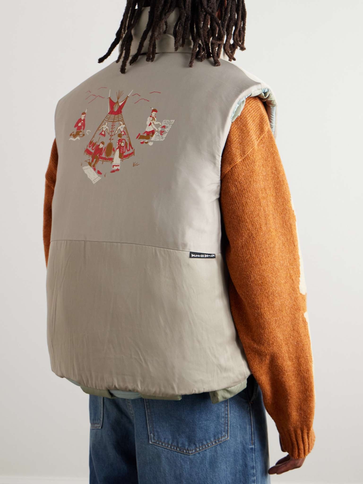 Reversible Quilted Padded Shell Gilet - 5